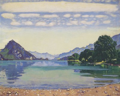 Lake Thun from Lessigen by Ferdinand Hodler